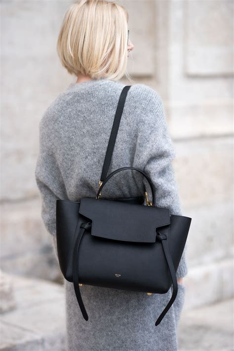 celine belt bag black inside|Celine belt bag street style.